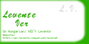 levente ver business card